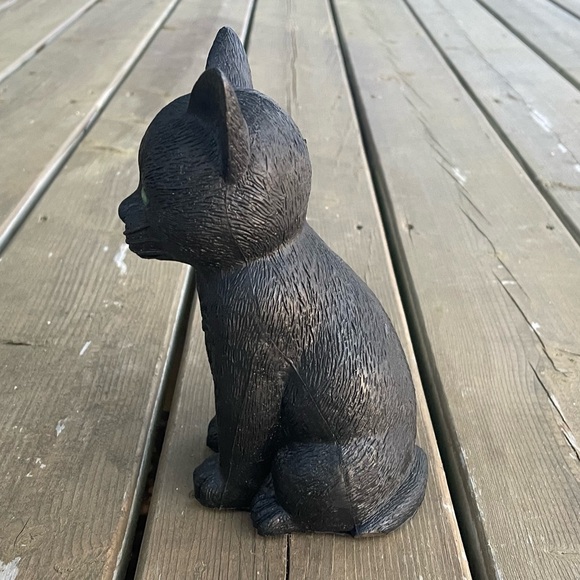 Momentum Brands Black Cat Kitten Hard Plastic Halloween Decoration Made in China - Picture 6 of 14